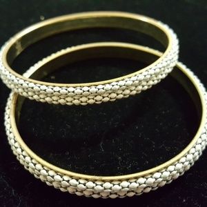 White bead Bangles